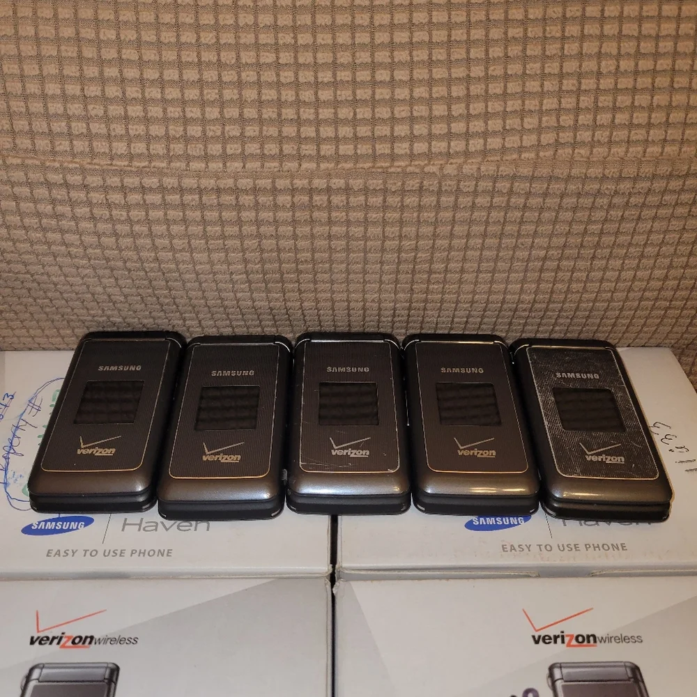 5x Samsung SCH-U320 Haven - (Verizon) - CDMA - FLIP Cell Phone - AS-IS!!!